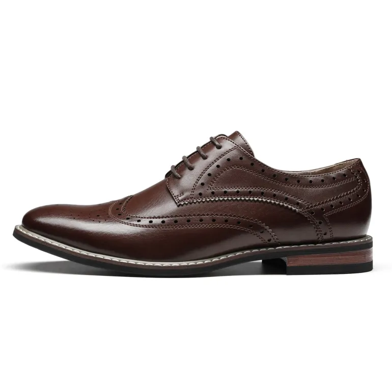 Men's Classic Wingtip Dress Shoes