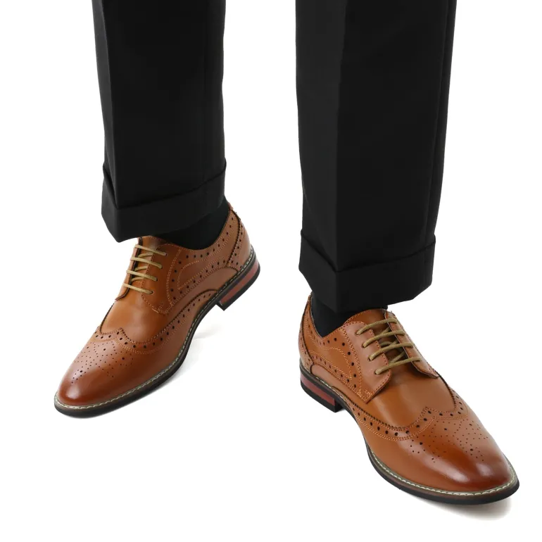 Men's Classic Wingtip Dress Shoes