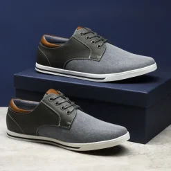 Men's Comfortable Lace-Up Oxford Sneakers
