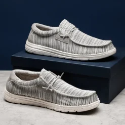 Men's Comfortable Slip-On Knit Loafers