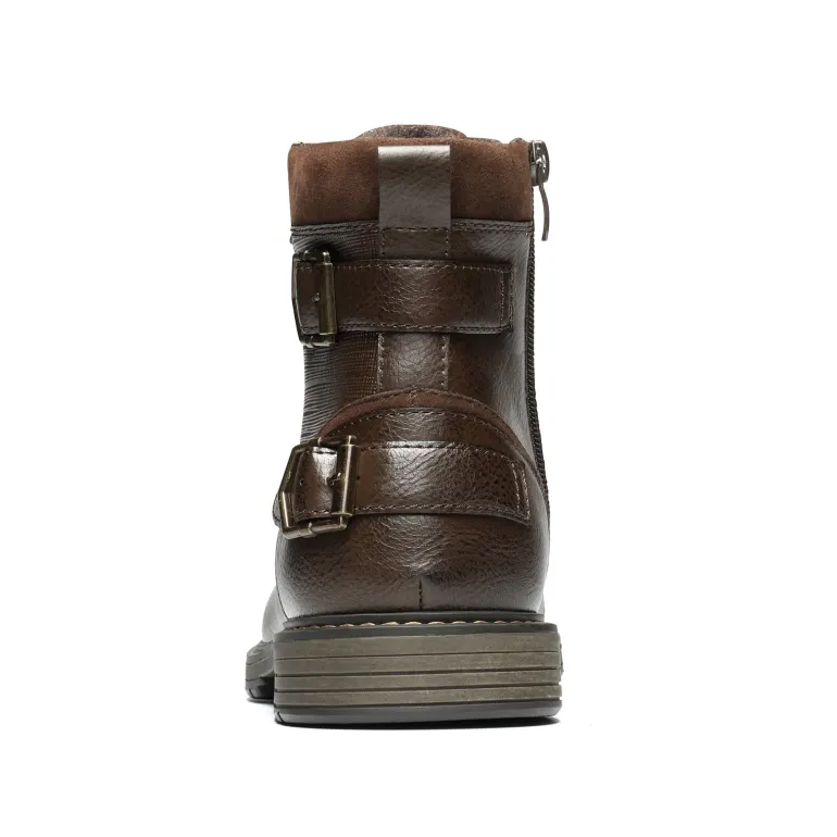 Men's Fur-Lined Combat Dress Boots