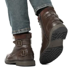 Men's Fur-Lined Combat Dress Boots