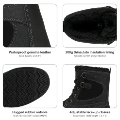 Men's Insulated Waterproof Snow Boots