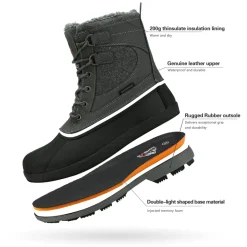Men's Insulated Waterproof Snow Boots