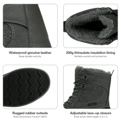 Men's Insulated Waterproof Snow Boots
