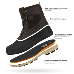 Men's Insulated Waterproof Snow Boots