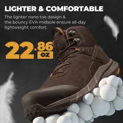 Men’s Lightweight Waterproof Nano Toe Work Boots
