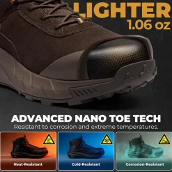 Men’s Lightweight Waterproof Nano Toe Work Boots