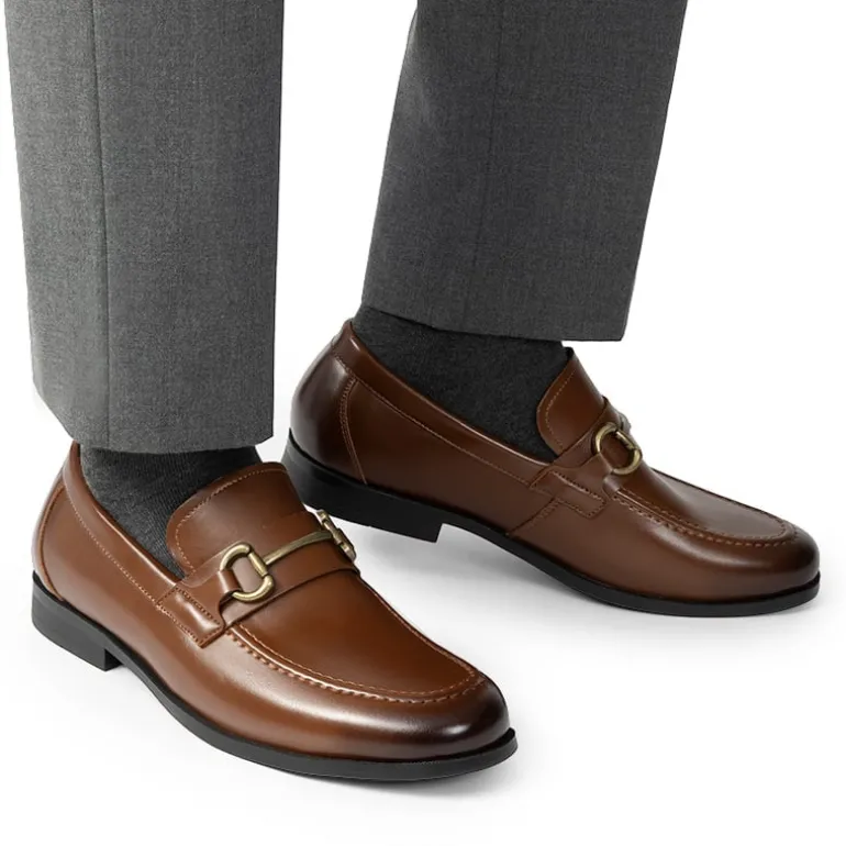 Men's Metallic Dress Loafer Shoes