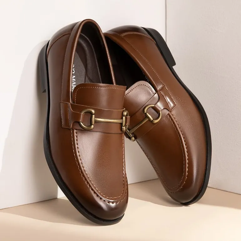 Men's Metallic Dress Loafer Shoes