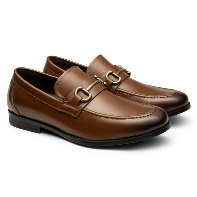 Men's Metallic Dress Loafer Shoes