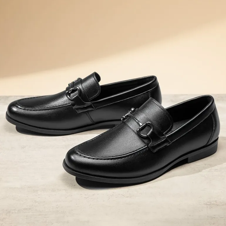 Men's Metallic Dress Loafer Shoes