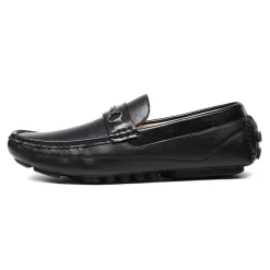 Men's Moc-Toe Horsebit Driving Loafers