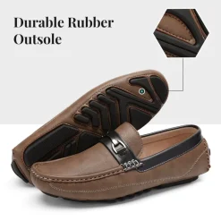 Men's Moc-Toe Horsebit Driving Loafers