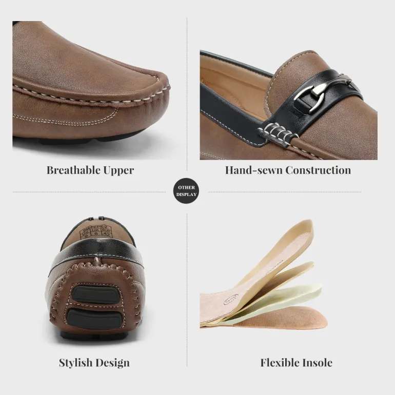 Men's Moc-Toe Horsebit Driving Loafers