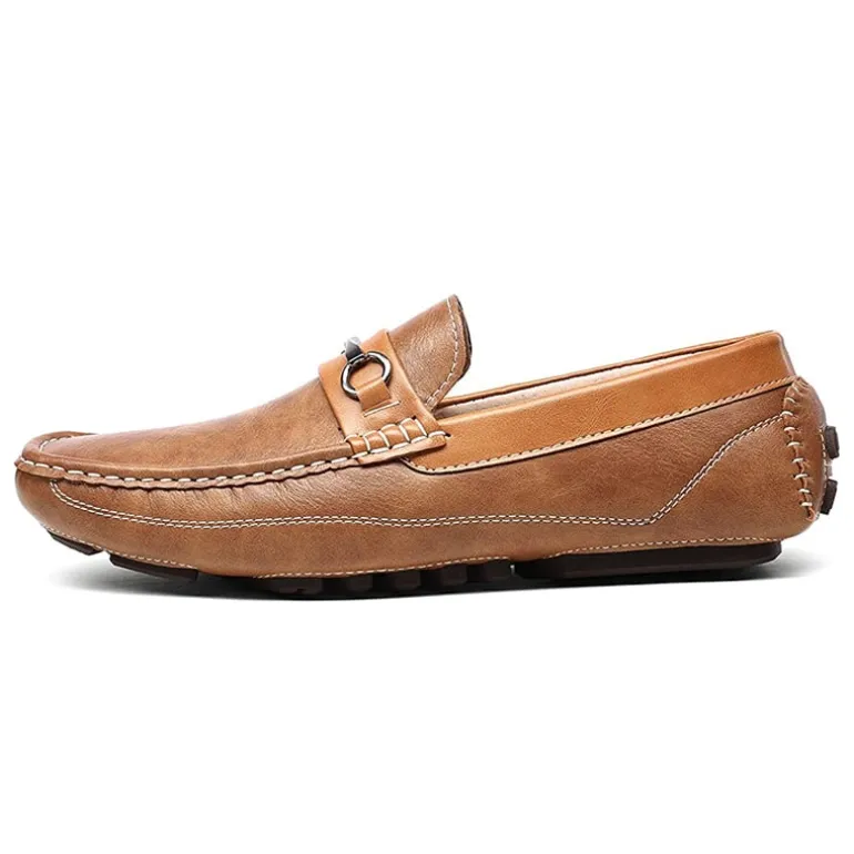Men's Moc-Toe Horsebit Driving Loafers