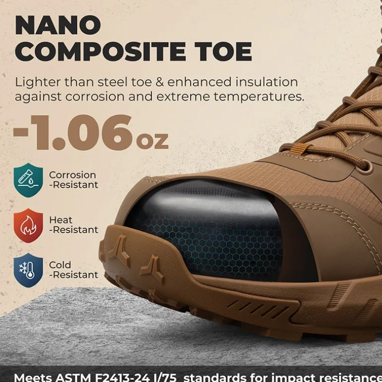 Men’s Nano Composite Toe Safety Work Boots
