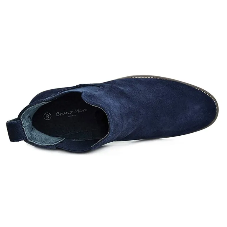 Men's Plain-Toe Suede Chelsea Boots