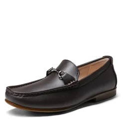 Men's PU Leather Metallic Horsebit Loafers