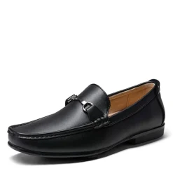 Men's PU Leather Metallic Horsebit Loafers
