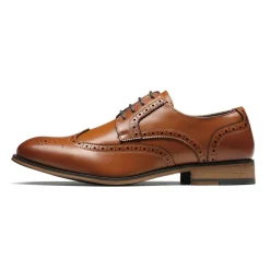 Men's PU Leather Wingtip Dress Shoes