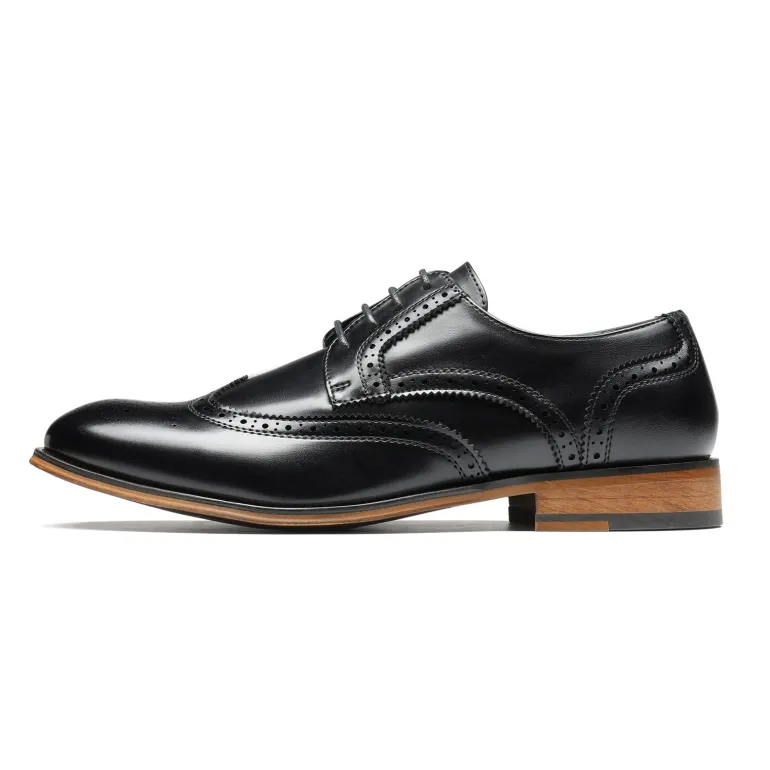 Men's PU Leather Wingtip Dress Shoes