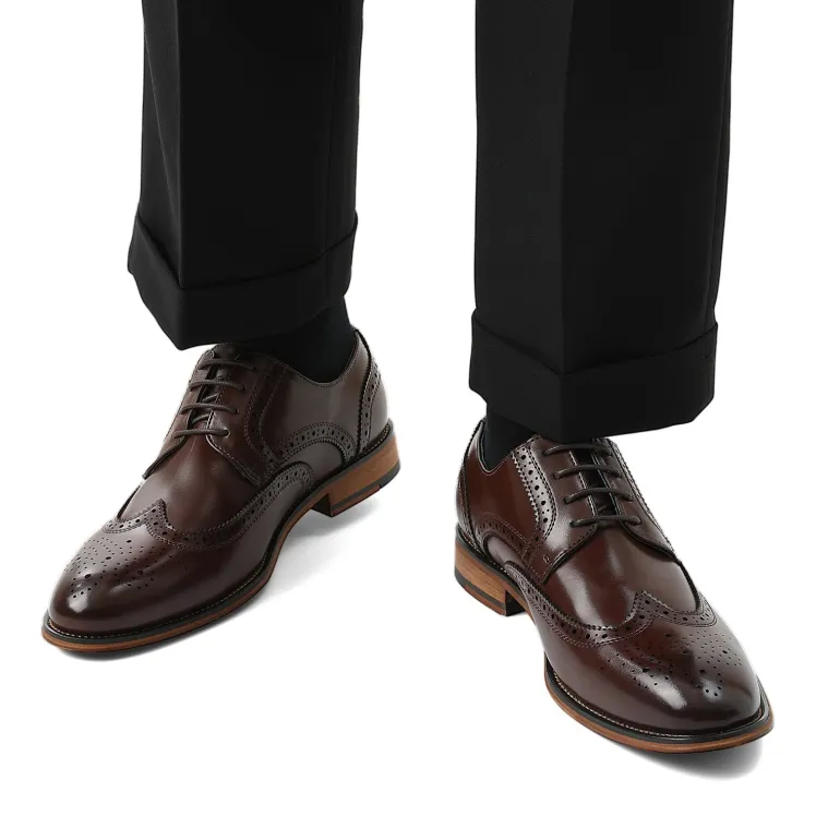Men's PU Leather Wingtip Dress Shoes