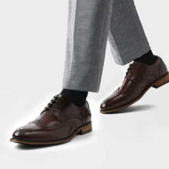 Men's PU Leather Wingtip Dress Shoes