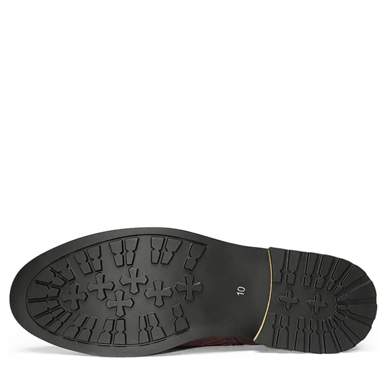 Men's Side Zipper Wingtip Boots