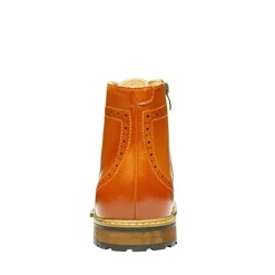 Men's Side Zipper Wingtip Boots