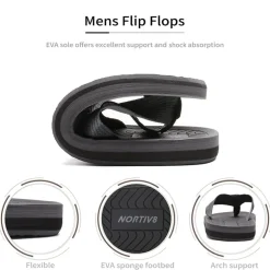 Men's Slip-On Canvas Flip Flops