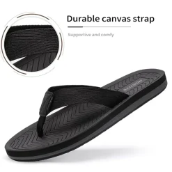 Men's Slip-On Canvas Flip Flops