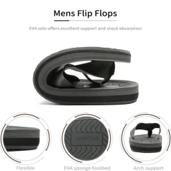 Men's Slip-On Canvas Flip Flops