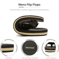 Men's Slip-On Canvas Flip Flops