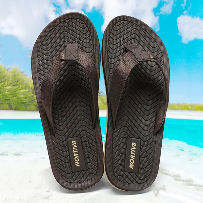 Men's Slip-On Canvas Flip Flops
