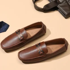 Men's Slip-On Moccasin Horsebit Loafers