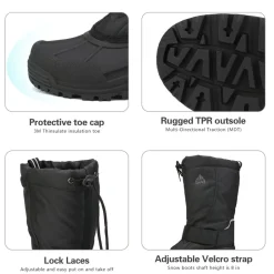 Men's Slip-On Tall Insulated Snow Boots