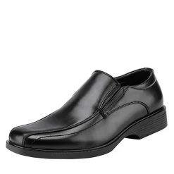 Men's Square-Toe Slip-On PU Leather Loafers