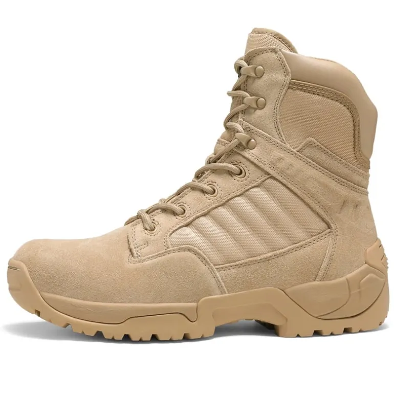 Men's Suede & Leather Tactical Work Boots