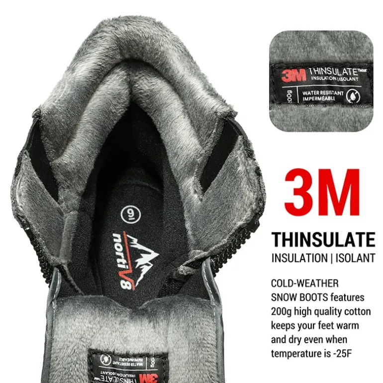 Men's Suede Thinsulate Snow Boots