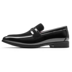 Men's Tuxedo Vegan Leather Slip-On Loafers
