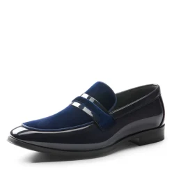 Men's Tuxedo Vegan Leather Slip-On Loafers