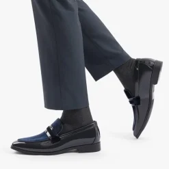 Men's Tuxedo Vegan Leather Slip-On Loafers
