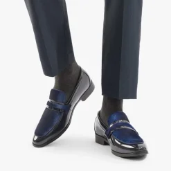Men's Tuxedo Vegan Leather Slip-On Loafers