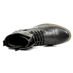 Men's Vegan Leather Motorcyle Combat Boots