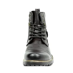 Men's Vegan Leather Motorcyle Combat Boots