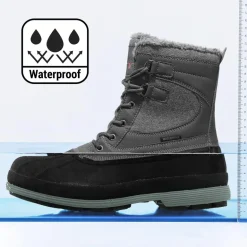 Men's Waterproof Insulated Snow Boots【Wide Fit】