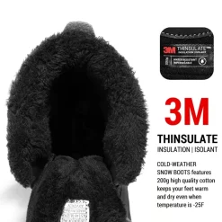 Men's Waterproof Insulated Snow Boots【Wide Fit】