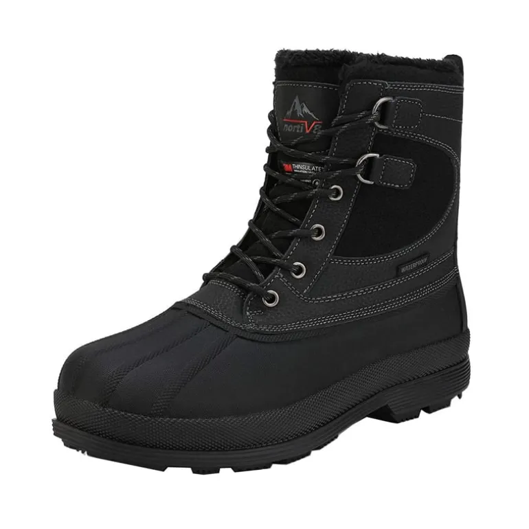 Men's Waterproof Insulated Snow Boots【Wide Fit】