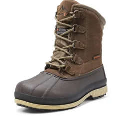 Men's Waterproof Suede Insulated Snow Boots